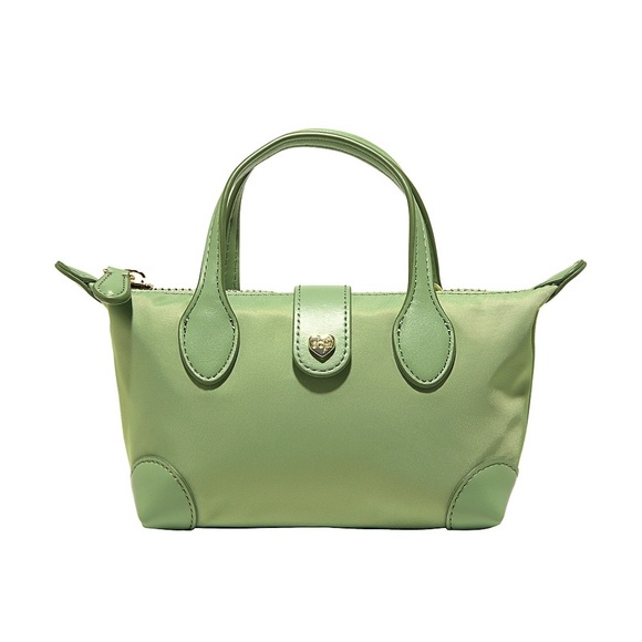 NWT STONEY CLOVER LN Pouchette Green Nylon Crossbody Bag - Picture 4 of 4